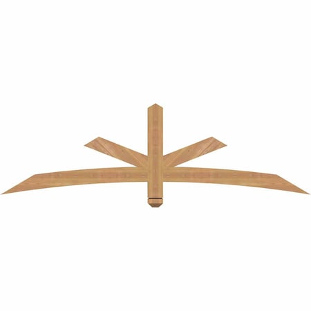 Ekena Millwork Alberta Smooth Timber Gable Bracket, Western Red Cedar, 72"W x 21"H x 3 1/2"D x 3 1/2"F, 7/12 Pitch GBW072X21X0404ALB00SWR